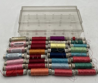 Lot of 31  Metrosene Plus 100% Polyester Mixed Colors New/Used In Case