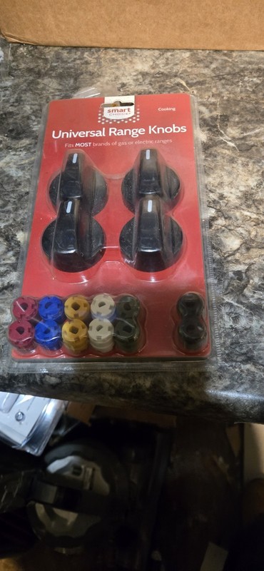 Smart Choice Universal Range Knobs KNOBKIT4B Fits Most Gas Or Electric Stoves