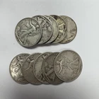 10 Walking Liberty Half Dollars $5 Face Value 90% Silver Coins - Mixed Dates