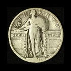 1921 25C Standing Liberty Silver Quarter - Free Shipping USA