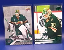 Jesper Wallstedt Hockey Minnesota Wild 2 Card Lot Rookie And Parallel