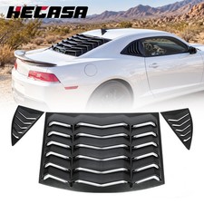 Hecasa Rear And Side Window Louvers Sun Shade Cover For 2010-2015 Chevy Camaro Hecasa Rear And Side Window Louvers Sun Shade Cover For 2010-2015 Chevy Camaro
