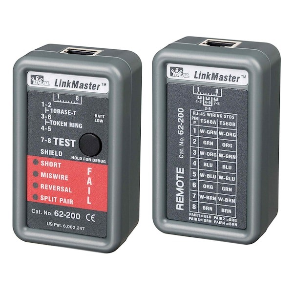Ideal 62-200 Tester, Utp Stp