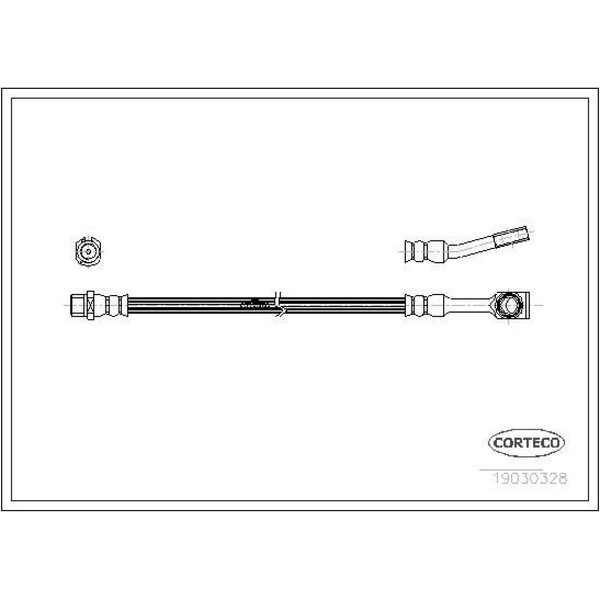 Corteco 19030328 Bremsschlauch FüR Opel Combo Tigra Corsa X01 X04-image