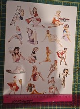 PINUP GIRLS waterslides sheet as photo