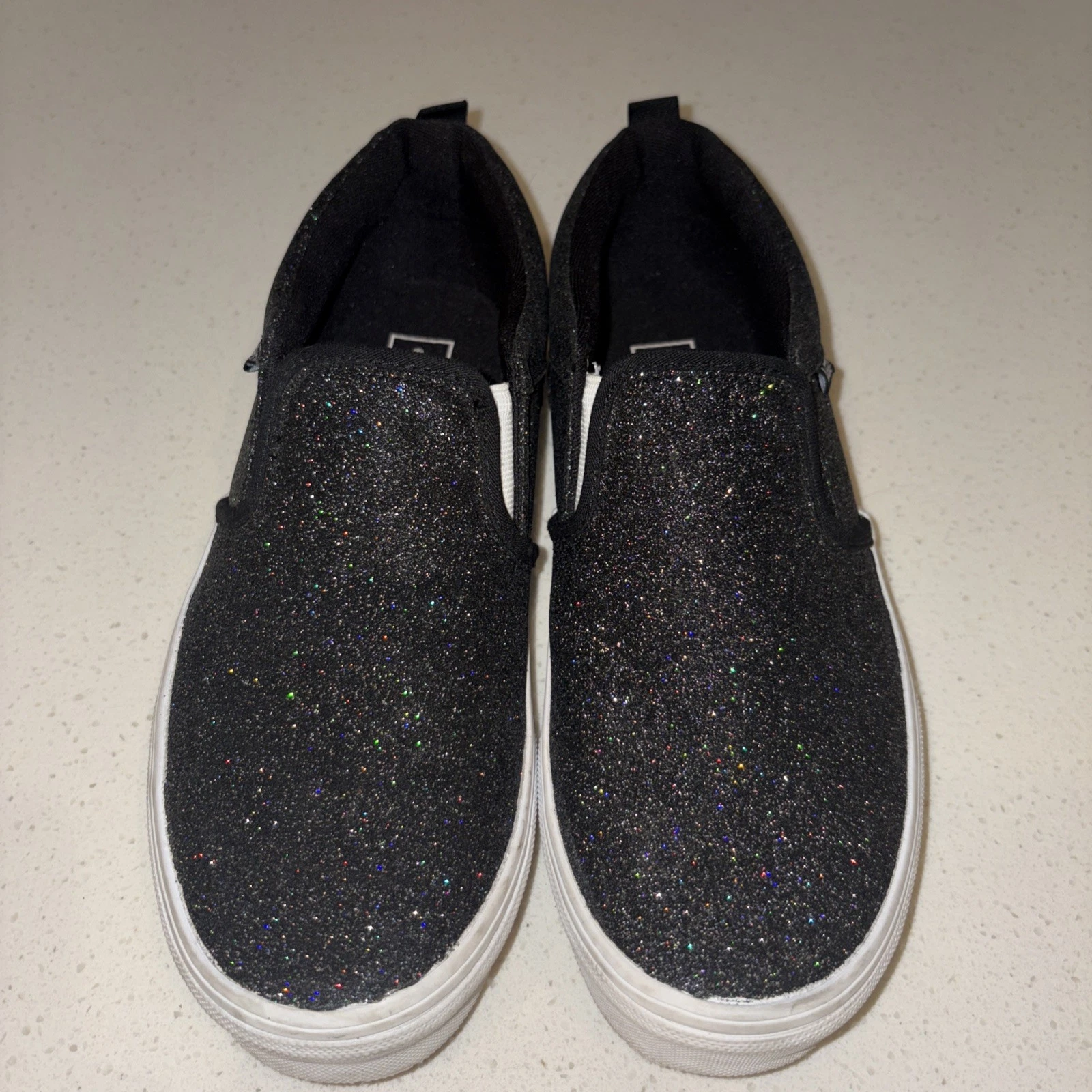Vans slip on nero glitter scintillante bambina taglia 5