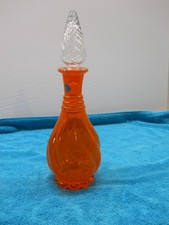 IMPERIAL GLASS #6 TWIST BOTTLE-TRANSPARENT AMBER 14"