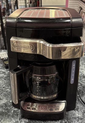 DeLonghi DCF212T Programmable 12 Cup Coffee Maker Front Access Black Tested
