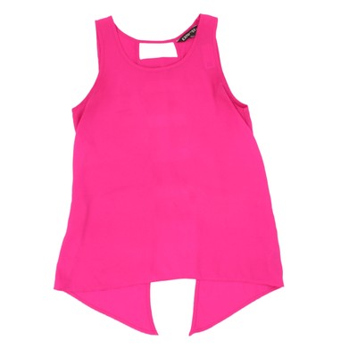 Express Damen Bluse XS Rosa 100% Polyester Ärmellos Basic