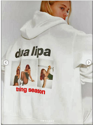 DUA LIPA x H&M ~ Training Season OVERSIZED ZIP HOODIE JACKET Sz