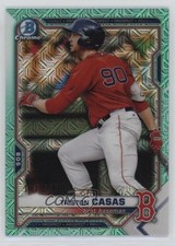 2021 Bowman Chrome Prospects Mega Box Aqua Mojo Refractor /225 Triston Casas o7m