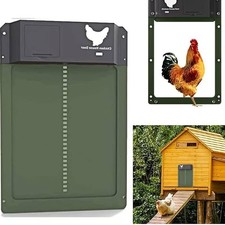 AUTOMATIC CHICKEN COOP DOOR SENSOR LIGHT BATTERY OPERATED CHICKEN CARRIER