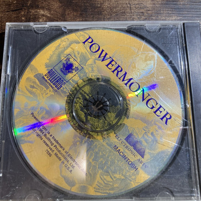 PowerMonger CD Rom Game 1994 Macintosh Apple CD Only No Booklet Vintage Fun