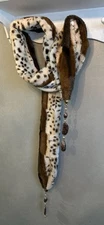 Sophie Original Scarf Leopard Pattern Style Embellished and Beautiful!  Preowned