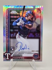 2025 Topps Chrome - Dustin Harris RC Auto #RA-DHA Refractor /499 (AU,RC)
