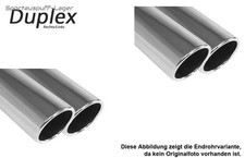 Fox Edelstahl Duplex Racing-Komplettanlage Skoda Octavia RS 1Z je 2x76mm