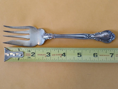 Chantilly Traub Bros Sterling Silver Cold Meat  Fork