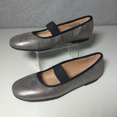 SOUL Naturalizer Ballet Flats Womens Brilliant Pewter Mary Jane 6 Elastic Strap