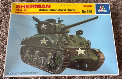 Sherman M4 A1 Allied Standard Tank (Italeri, No.225, 1:35) Model Kit New Sealed