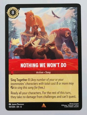 Disney Lorcana TCG - Reign of Jafar: Nothing We Won't Do (147/204) - Rare -  NM