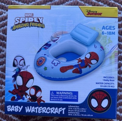 Bestway Marvel Spidey Inflatable Baby Watercraft Boat Float 6-18M 98048E