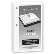 2027 At-A-Glance E717-50 Daily Calendar Refill, 17-Style, 3-1/2 x 6"