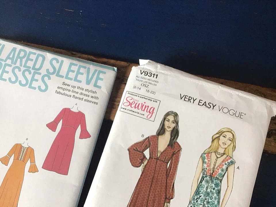Job Lot X6 VOGUE simplicity McCalls VINTAGE 40s 50s 70s Sewing Patterns DRESS - Image 3 of 4