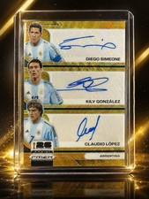 2026 Prizm FIFA World Cup Triple Auto gold /10 Argentina SIMEONE GONZALEZ LOPEZ