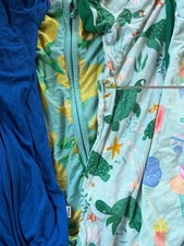 Little Sleepies Shorty Zippy Bundle Of 4 6-12 Mo Unisex Turtle Lemon Ice Cream