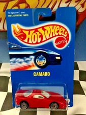 Hot Wheels 1993 Mainline 262 '93 Camaro RED UH WHite_Interior Clear_Windows CC