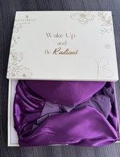 New Silk Bonnet For Sleeping Purple Satin Bonnet With Tie Band