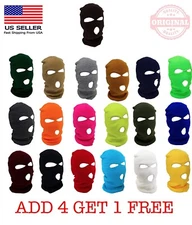 New 3 Hole Full Face Ski Mask Winter Cap Balaclava Hood Beanie Warm Tactical Hat
