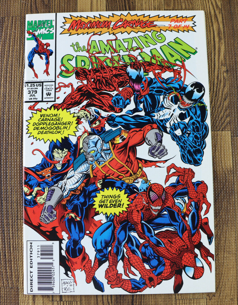 1993 Marvel Comics The Amazing Spider-Man #379 Maximum Carnage