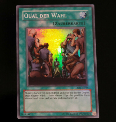 Yugioh Qual Der Wahl SRL-G049 TOP Mint/Boosterfrisch Super Rare Deutsch