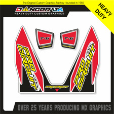 PRO CIRCUIT T6 EXHAUST STICKERS RED