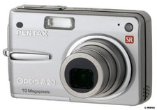 Pentax Optio A20 10 MP Digital Camera with 3 x Optical Zoom and Shake Reduction