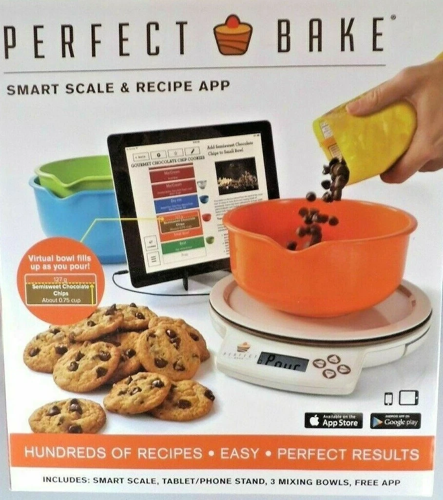 Perfect Bake Smart SCALE/ BOWLS/STAND, PERFECT DRINK & BLEND APPS, S1884