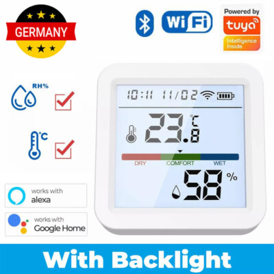 Tuya WIFI Smart Thermometer Hygrometer Temperatur Feuchtigkeitssensor LCD Sensor