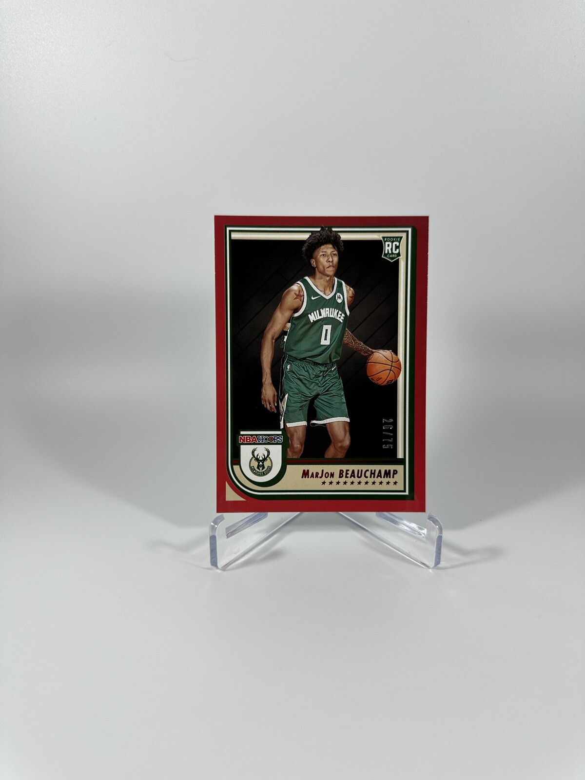 2022-23 Panini Hoops #254 MarJon Beauchamp Rookie RC Red Border /75