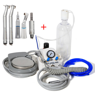 Sale High Low Speed Handpiece Kit & Portable Air Turbine Unit 4 Hole SNNB;