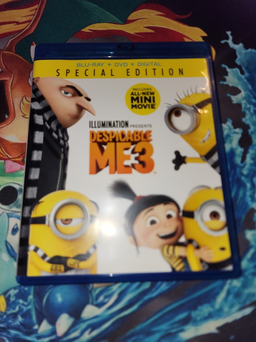 Despicable Me 3 (Blu-ray, 2017) Blu-Ray and Bonus Disc NO DVD AND