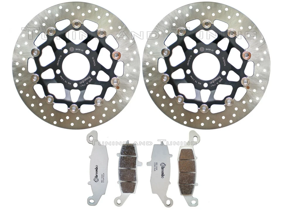 Disques frein avant BREMBO+Plaquettes LA POUR SUZUKI SV 650/S 1999 2000>2002 - Photo 1/1
