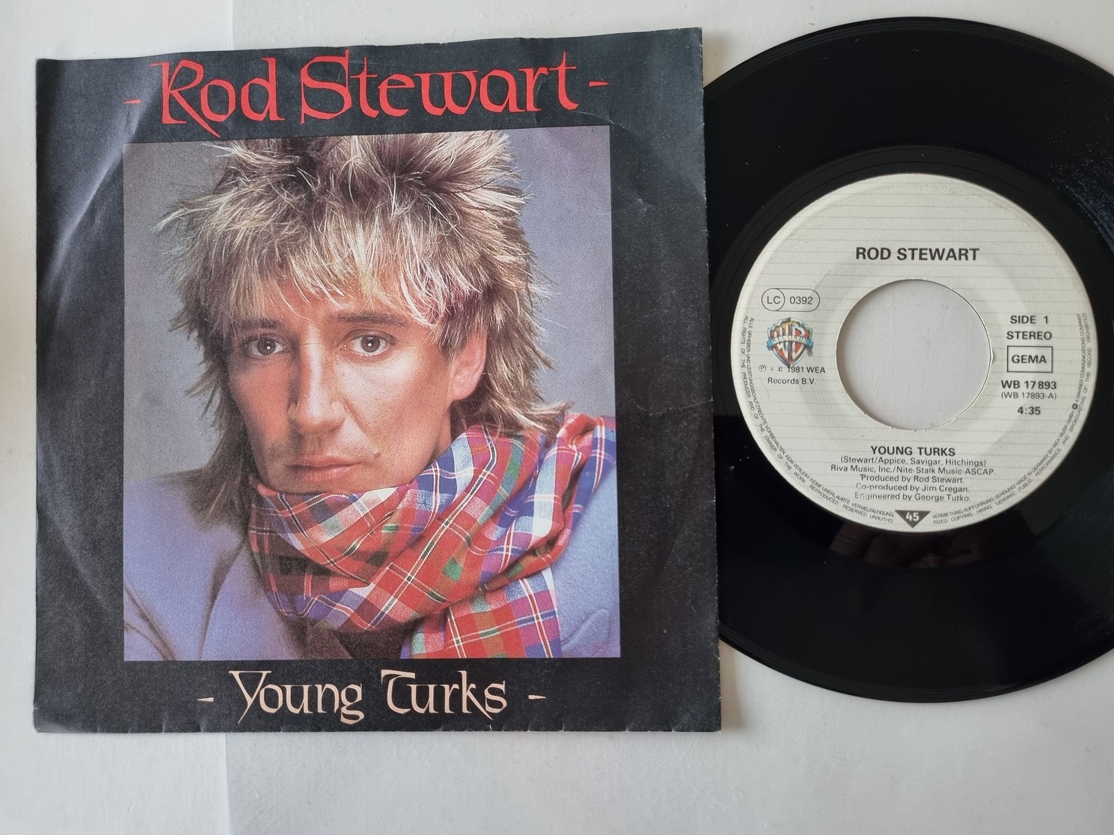 Rod Stewart - Young Turks 7'' Vinyl Germany