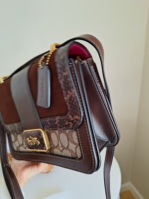 NWT Coach C0712 Alie Shoulder Bag In Signature Jacquard With