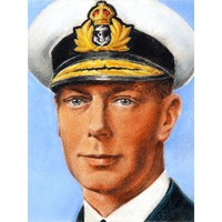 Timym PorträT KöNig George Vi England Uk GroßEr Leinwanddruck 46X61 Cm