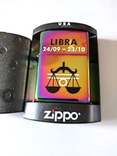 2005 Libra  Astrological  Spectrum Finish Zippo Lighter Choice Of Inserts