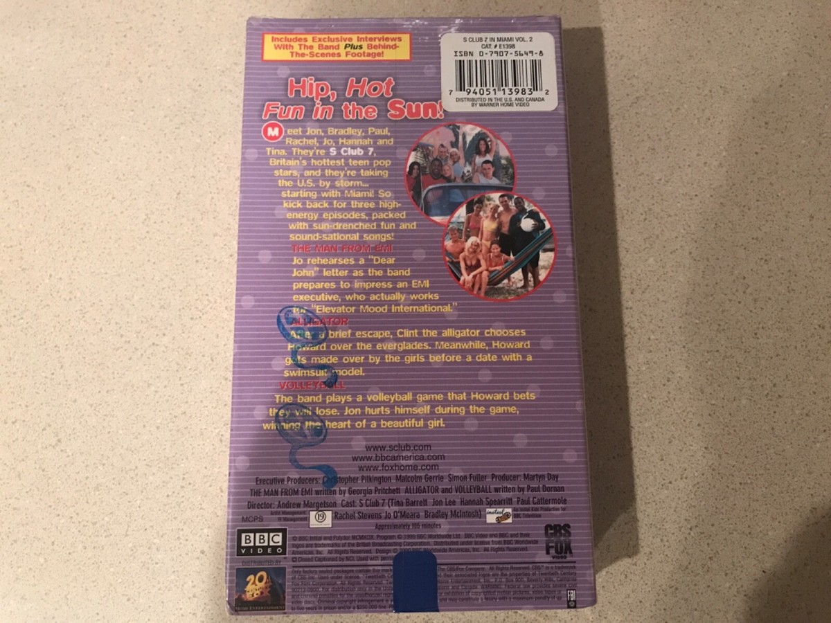 その他 S-Club-7 in Miami 2 [VHS] S Club 7 in Miami - Volume Two (VHS, 2000) Sealed | eBay