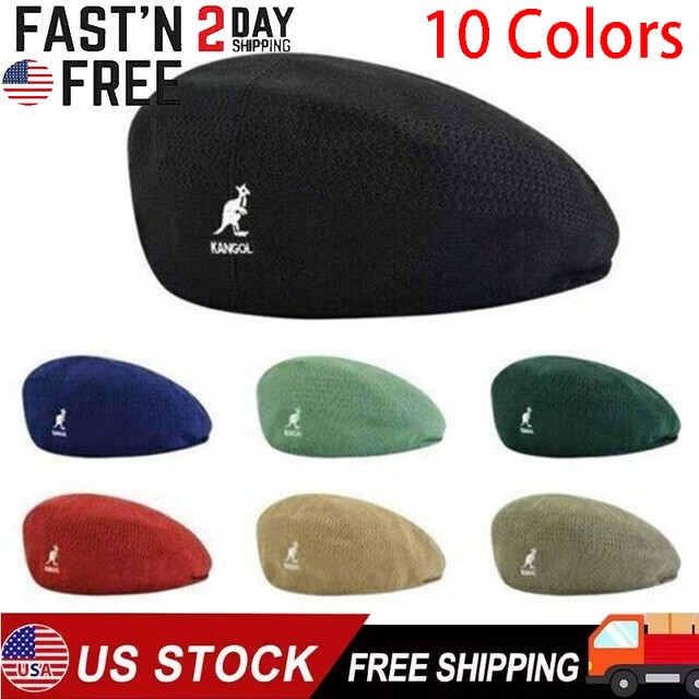 Kangol Breathable Beret Hat Summer Casual Woven Caps Men Women M Size