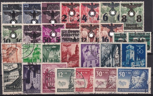 Generalgouvernement schönes Lot 1 sauber gestempelte Marken bitte ansehen