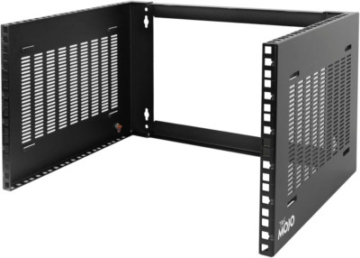 6U Wall Mount Rack - 14'' Depth, 110lbs Capacity for Network & IT Equipment